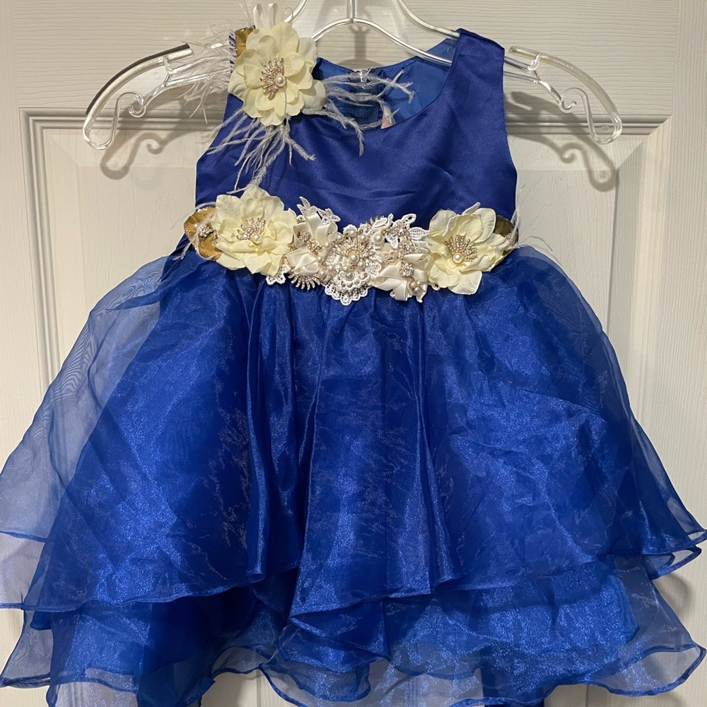 Chic Baby Royal Blue Formal Pageant Event Dress